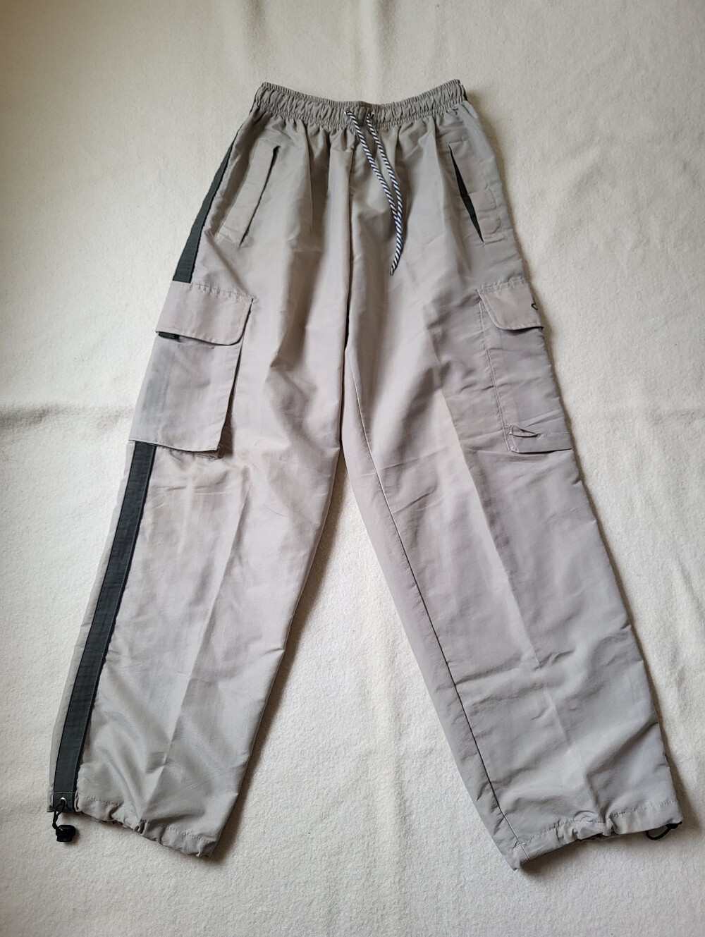 Vintage Sean John Track Pants Womens XL Unisex Beige Lined